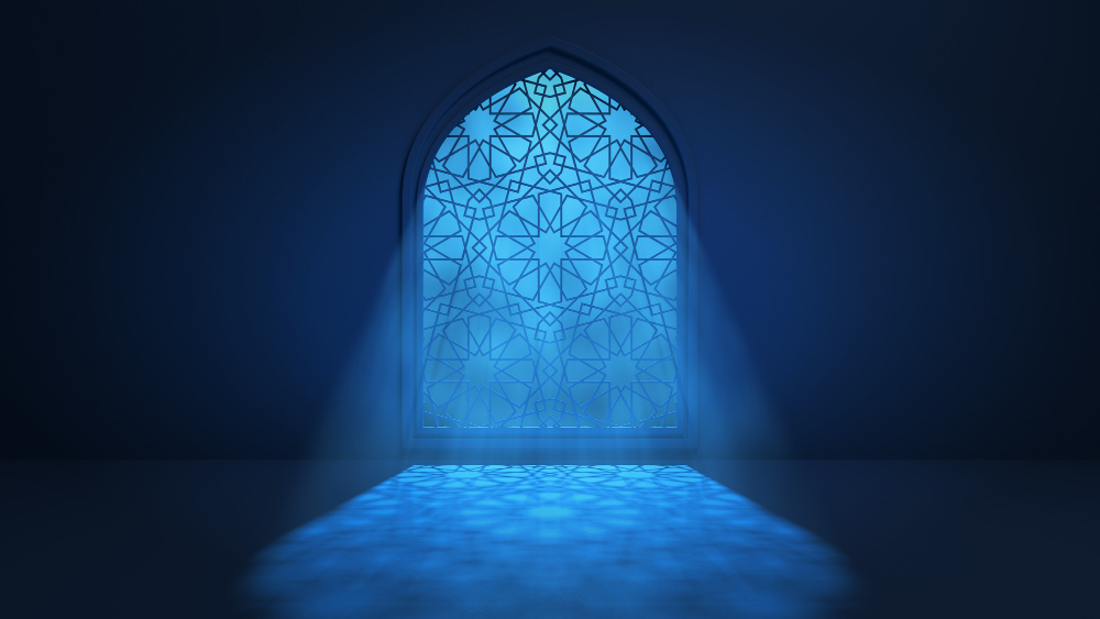 moon-light-shine-through-window-into-islamic-mosque-interior